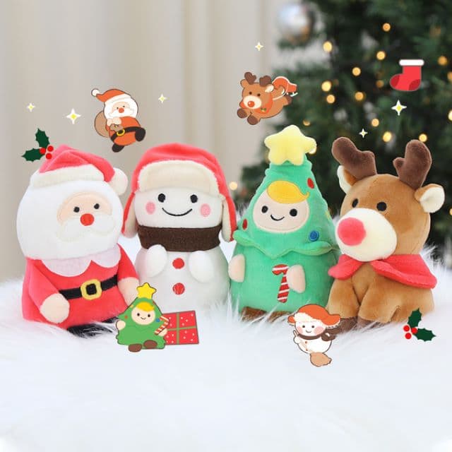 [キキクオッカ]モッチタウン クリスマス ホットパックぬいぐるみ 1