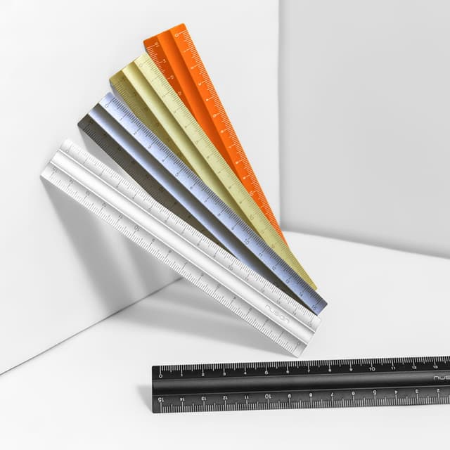 [デリ]ヌサイン 両面目盛り付き定規 15cm