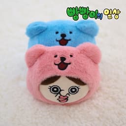 [パンパンイの日常]キッコのお面をかぶったパンパンイ ホットパックぬいぐるみ 3