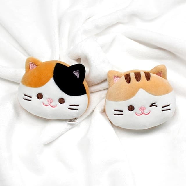 [キキクォッカ]モチホットパックぬいぐるみ_カマン+ベル（顔型） 2個入り 1