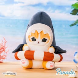 モフサンド チューブ シャチにゃん サメにゃん ぬいぐるみ 28cm 3