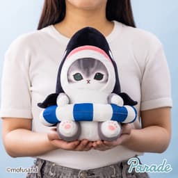 モフサンド チューブ シャチにゃん サメにゃん ぬいぐるみ 28cm 4