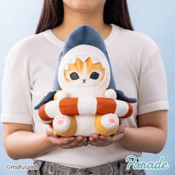 モフサンド チューブ シャチにゃん サメにゃん ぬいぐるみ 28cm 5