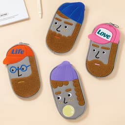 [アンテナショップ]キャンバスペンケース ブークレ刺繍ペンポーチ_ビニバブル_ラビーブロ 5