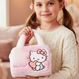 [ウィングハウス]ハローキティ レインボーファー ハンドクロスバッグ 1