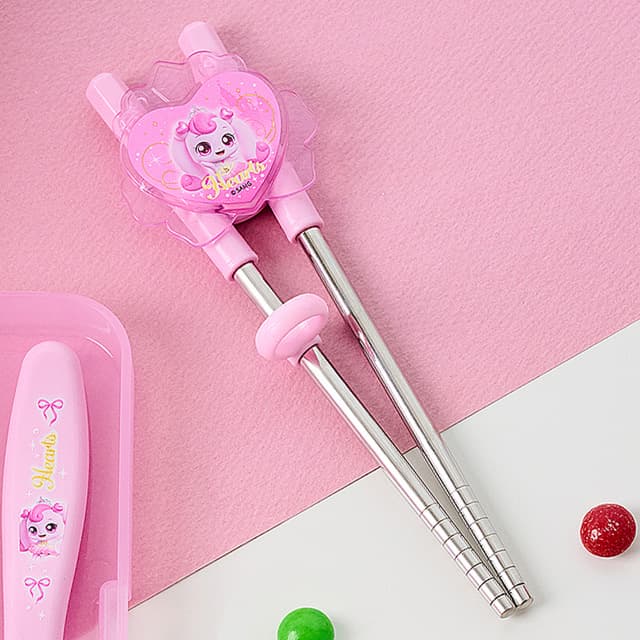 [キャッチ！ティニピン]プリンセスキャッチ！ティニピン 両手用矯正箸_ハチュピン