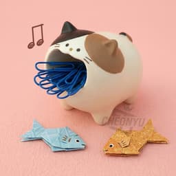 おなかすいたアニマル 猫クリップホルダー 1