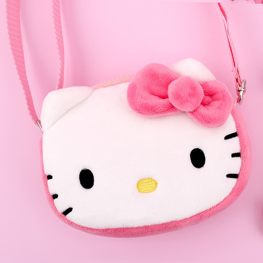 [サンリオ]ハローキティ ふわふわフェイス クロスバッグ 1
