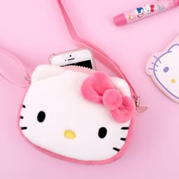 [サンリオ]ハローキティ ふわふわフェイス クロスバッグ 2