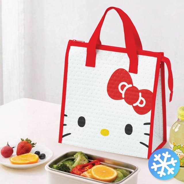[サンリオ]ハローキティ フェイス保温保冷ランチバッグ
