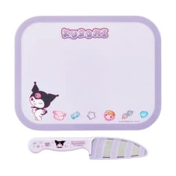 [サンリオ]クロミ マシュグミ 子ども用まな板 ステンレス製丸型安全ナイフセット 6