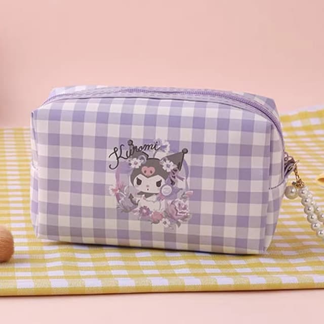 [サンリオ]クロミ チェック柄ポーチ