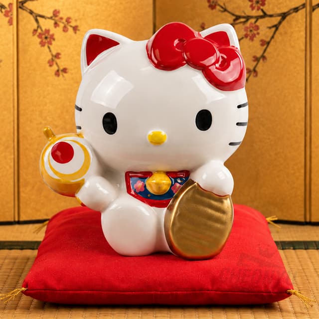 [サンリオ]ハローキティ 招き猫 セラミック貯金箱