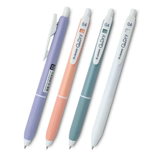 [クラウンボールペン]クイックドライ マイルドボールペン 0.4mm (12本1束) 1