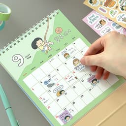 [インディゴ](26-27) マインドフルネス 18か月卓上カレンダー（26年7月-27年.. 5