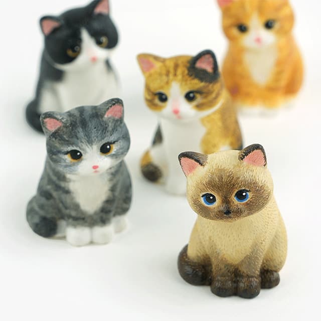 [ピンクフット]猫フィギュア色塗り DIYセット