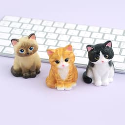 [ピンクフット]猫フィギュア色塗り DIYセット 3