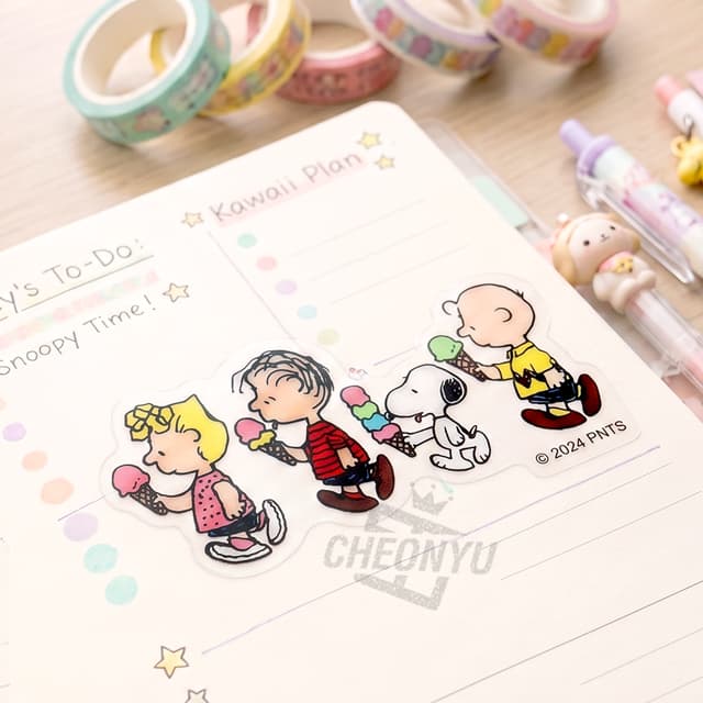 [ピーナッツ]リムーバブルステッカー_エブリワン（単品1枚） 1