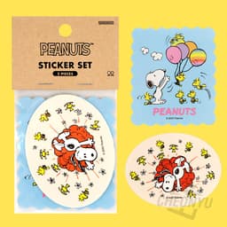[ピーナッツ]スヌーピーステッカー 2枚セット_スヌーピーフレンズ（単品1枚） 2