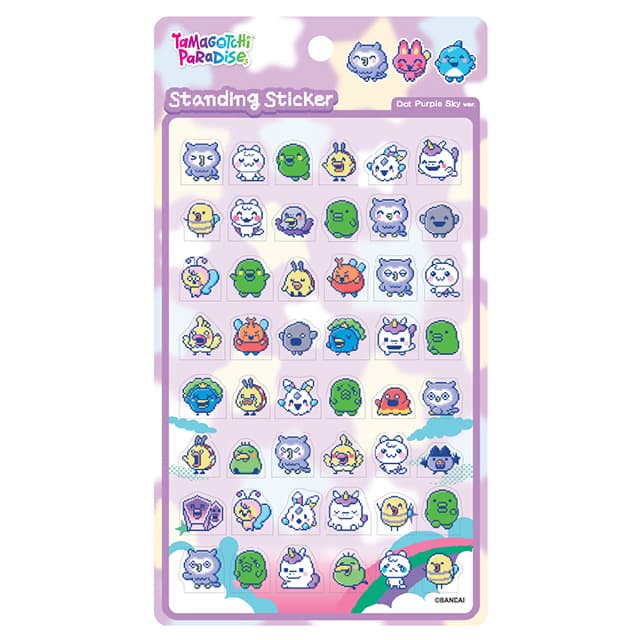 [たまごっち]たまごっち ドットスタンディングステッカー_Dot Purple Sky 1