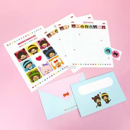 【モンチッチ】モンチッチ レターセット A ハッピーカラー 1