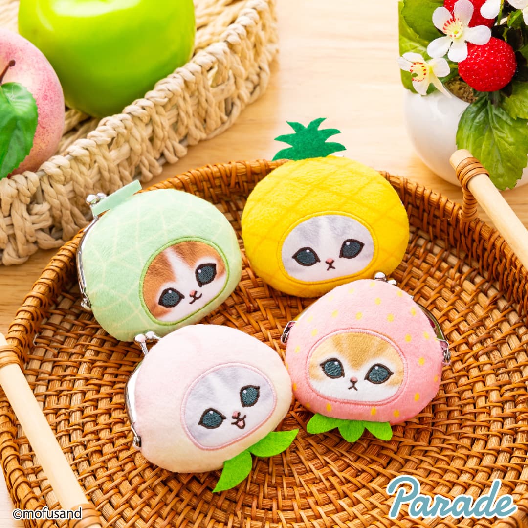 【モフサンド】モフサンド フルーツニャン ミニコインウォレット 1