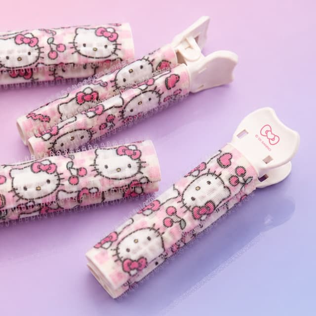 ハローキティ クリップヘアローラー 2P
