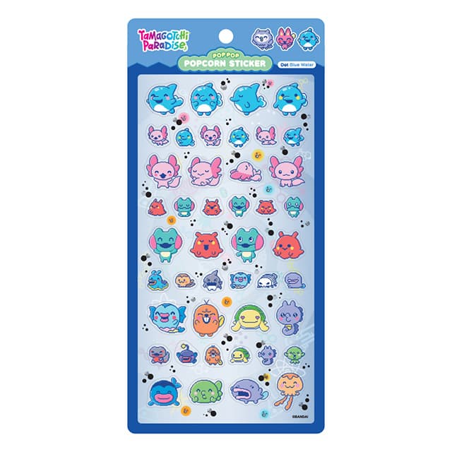 [たまごっち]たまごっち パラダイス ポップコーンステッカー_Dot Blue Water 1