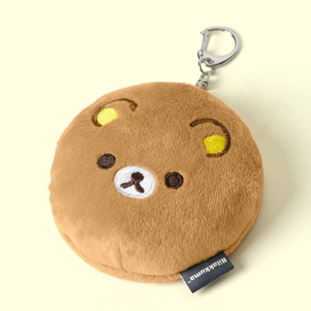 ［リラックマ］リラックマ ふわふわフェイスキーリングミラー 1