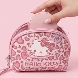 【サンリオ】ハローキティ ピンクヒョウ柄ポーチ 3