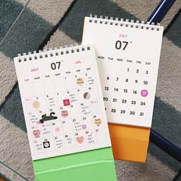 【インディゴ】2027 今日の温度 卓上カレンダー（ミニデスクカレンダー） 3