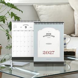 【アイコニック】2027 デスクスケジューラー 卓上カレンダー デスクカレンダー 1