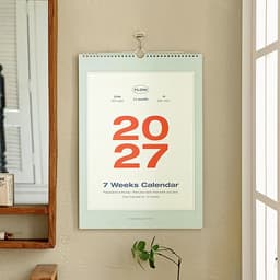 【アイコニック】2027 フロー ウォールカレンダー A3 壁掛けカレンダー スケジューラー 1