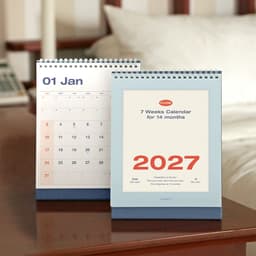 【アイコニック】2027 フロー デスクカレンダー 卓上カレンダー デスクスケジューラー 1