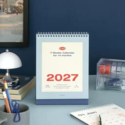 【アイコニック】2027 フロー デスクカレンダー 卓上カレンダー デスクスケジューラー 3